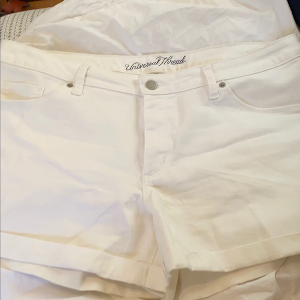 Target white jean shorts